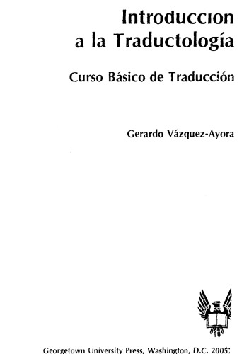 Introducción a la traductología