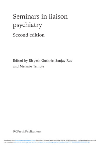 Seminars in Liaison Psychiatry