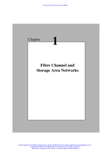 Fibre Channel for SANs