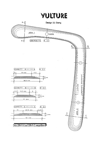 Vulture Boomerang Bumerang Bauplan Plan Plans