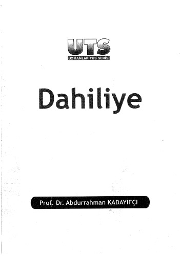 UTS Dahiliye Konu Kitabı