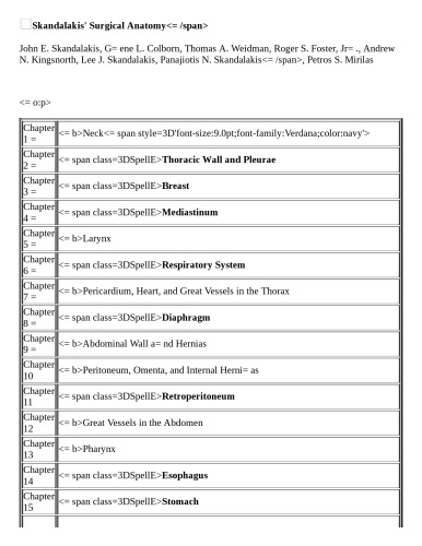 Surgical Anatomy: The Embryologic and Anatomic Basis of Modern Surgery