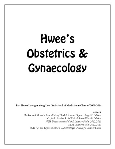 Hwee’s Obstetrics and Gynaecology