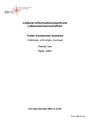 Traité d’anatomie humaine
