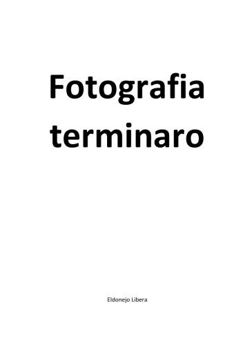 Fotografia terminaro