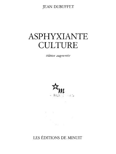 Asphyxiante culture