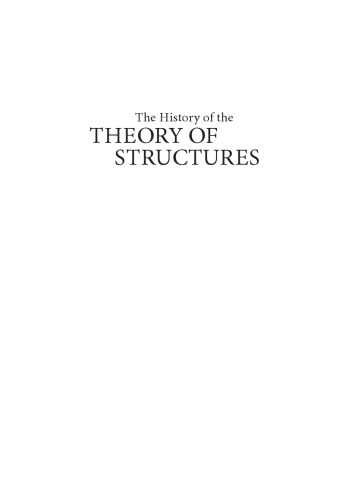 The History of the Theory of Structures: Searching for Equilibrium