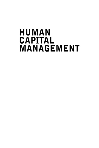 Human Capital Management: Achieving Added Value Through People