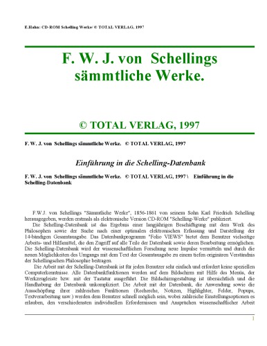 Schellings sämmtliche Werke