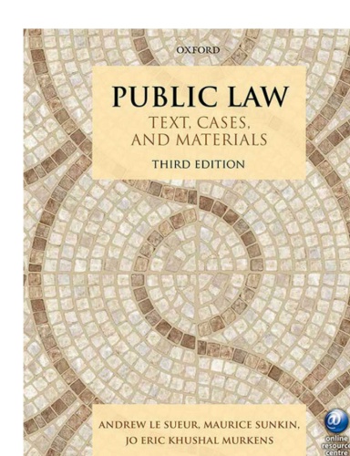 Public Law- Text, cases and material