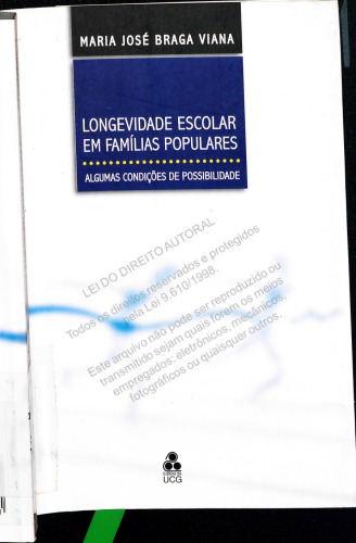 Longevidade escolar em famílias populares: algumas condições de possibilidades