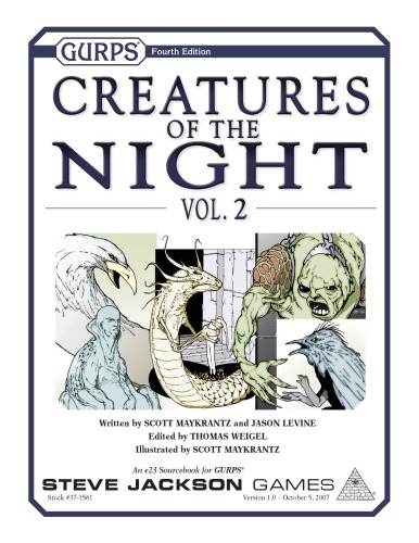 GURPS 4th edition. Creatures Of The Night, Volume 2