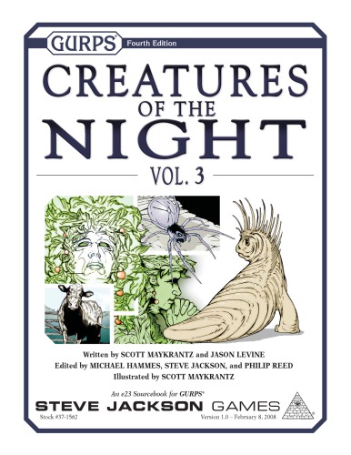 GURPS 4th edition. Creatures Of The Night, Volume 3