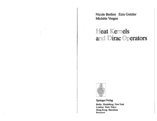 Heat Kernels and Dirac Operators