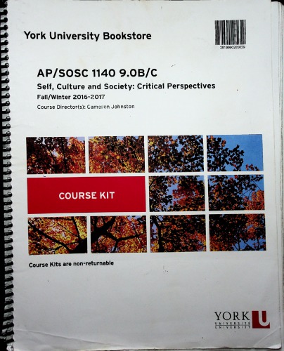 Self, Culture & Society Course Kit (AP SOSC 1140)