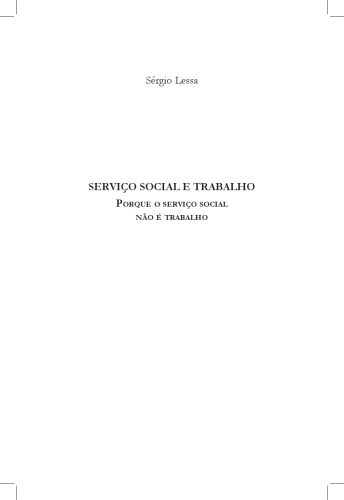 Por que o serviço social não é trabalho