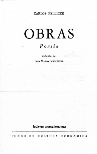 Obras poesia
