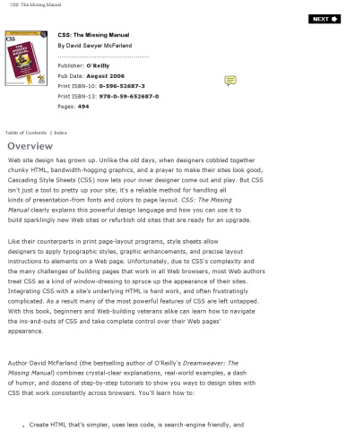 CSS: The Missing Manual
