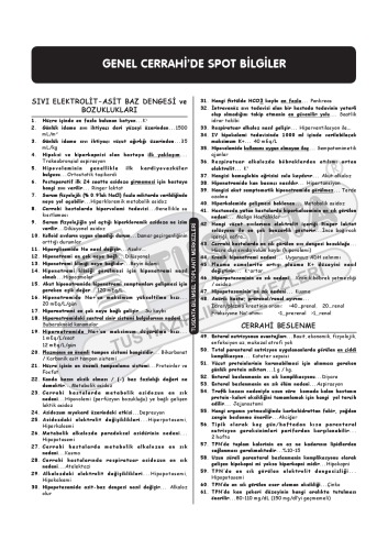 Genel Cerrahi Spot Bilgiler