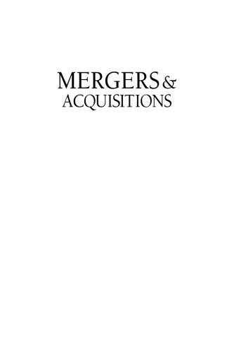 Mergers and Acquisitions: A Practical Guide for Private Companies and Their Advisers