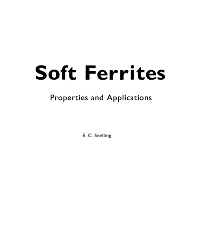 Soft ferrites properties and applications