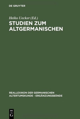 Studien zum Altgermanischen: Festschrift für Heinrich Beck