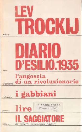 Diario d’esilio. 1935