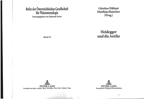 Heidegger und die Antike