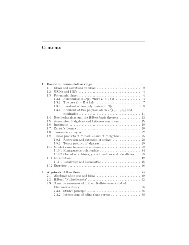 Algebraic geometry 1