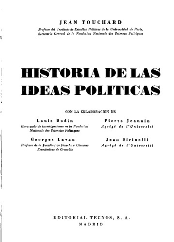 Historia de las Ideas Politicas