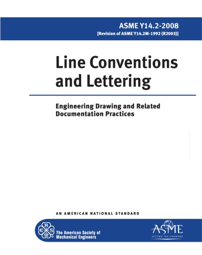 ASME Y14.2-2008 - Line Conventions and Lettering