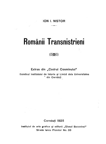 Românii Transnistrieni