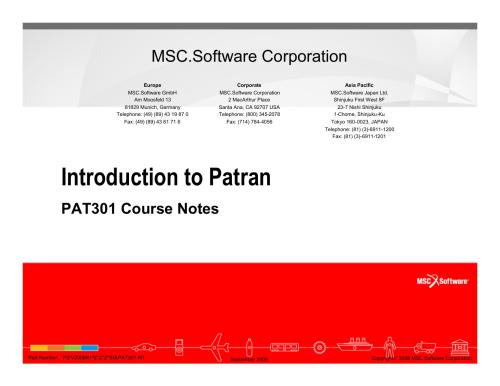 Patran training material