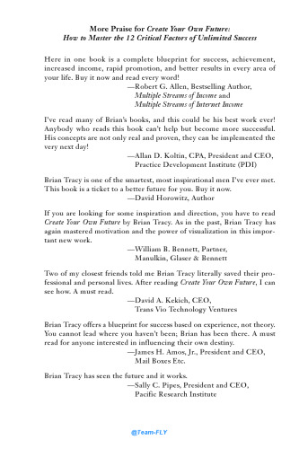 Create Your Own Future: How to Master the 12 Critical Factors of Unlimited Success