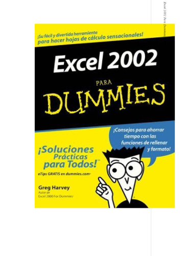 Excel 2002 Para Dummies, Spanish Edition