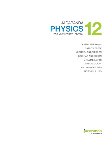 Jacaranda Physics 12 for NSW (4E)