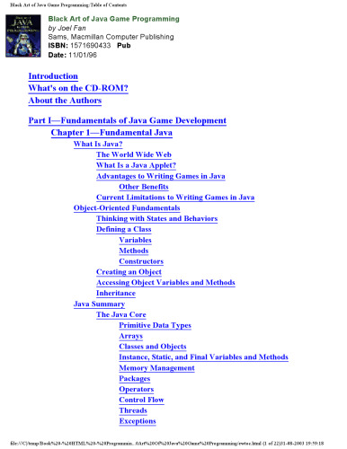 Black Art of Java Game Programming