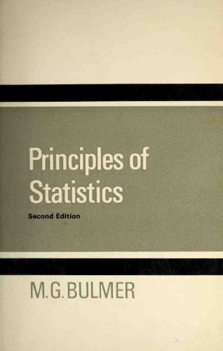 Principles of Statistics