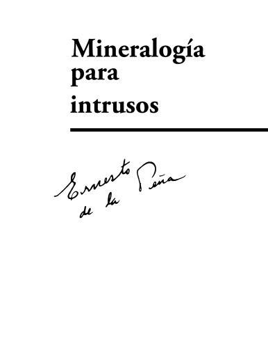 Mineralogía para intrusos