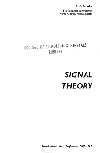 Signal Theory