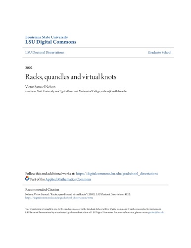 Racks, quandles and virtual knots