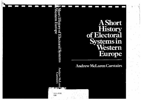A short history of electoral systems in Western Europe