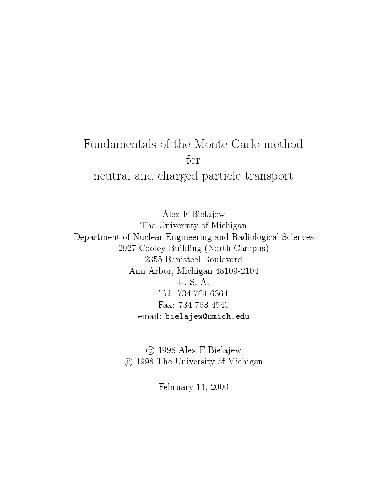 Fundamentals of the Monte Carlo method for neutral and charged particle transport