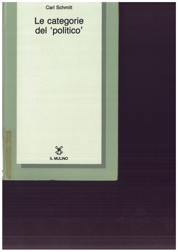 Le categorie del «politico»