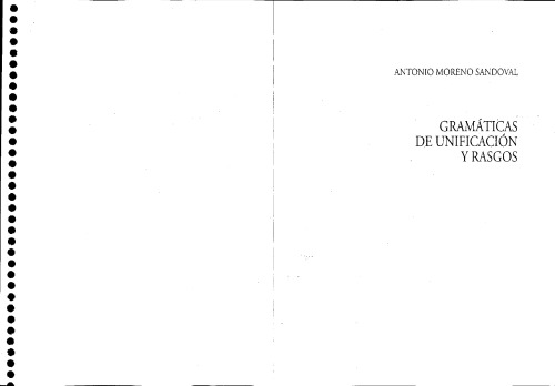 Gramáticas de unificación y rasgos