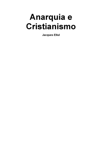 Anarquia e cristianismo