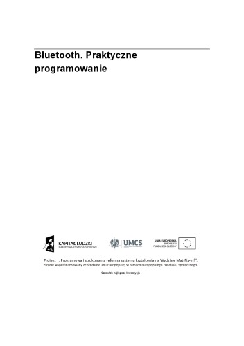 Bluetooth. Praktyczne programowanie