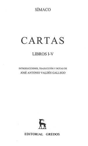 Cartas. Libros I-V