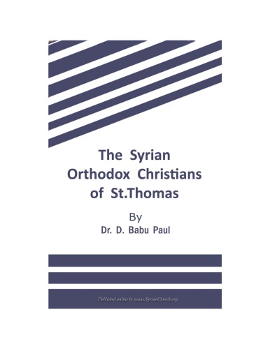 The Syrian Orthodox Christians of St. Thomas