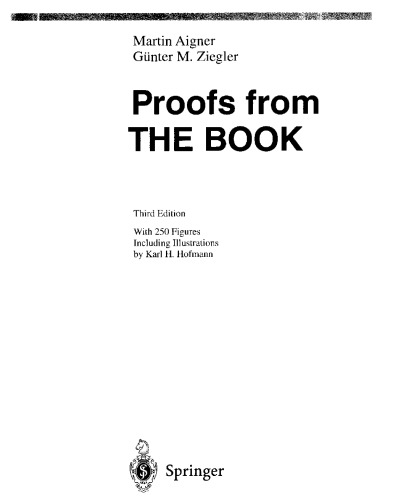 Proofs from THE BOOK